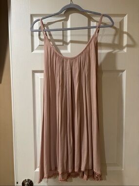 Z Supply Blush Pink Gathered Tank Top